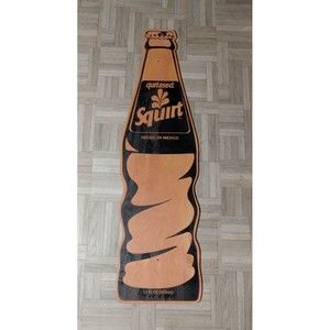 Vintage 35^ Wooden Squirt Bottle Sign In Spanish